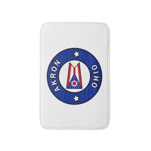 Akron Ohio Badematte (Vorderseite Vertikal)