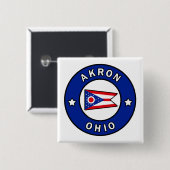 Akron Ohio Button (Vorne & Hinten)