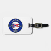 Akron Ohio Gepäckanhänger (Vorderseite horizontal)