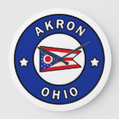 Akron Ohio Große Wanduhr (Vorderseite)