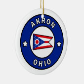 Akron Ohio Keramik Ornament (Rechts)