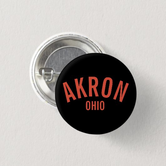 Akron, Ohio Magnet Button (Vorne & Hinten)