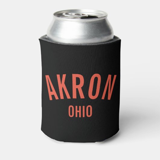 Akron, Ohio Magnet Dosenkühler (Kanne Rückseite)