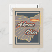 Akron, Ohio Postcard - Travel Postcard v2 Postkarte (Vorne/Hinten)