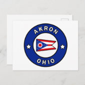 Akron Ohio Postkarte (Vorne/Hinten)