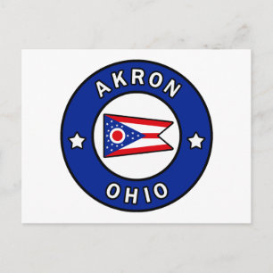 Akron Ohio Postkarte