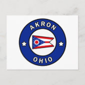 Akron Ohio Postkarte (Vorderseite)