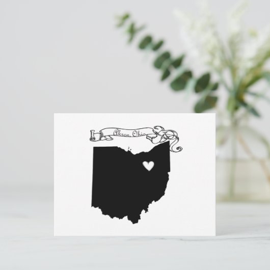 Akron Ohio Postkarte (Stehend Vorderseite)