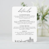 Akron Ohio Vertikale Details Begleitkarte (Stehend Vorderseite)