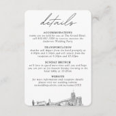 Akron Ohio Vertikale Details Begleitkarte (Vorderseite)