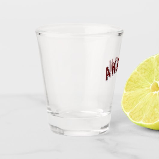 Akron, Ohio Vintag Arch Schnapsglas (Links)