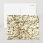 Akron Ohio Vintag Map Postkarte (Vorne/Hinten)