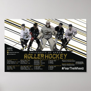 Akron-Rollen-Hockey-Zeitplan Poster