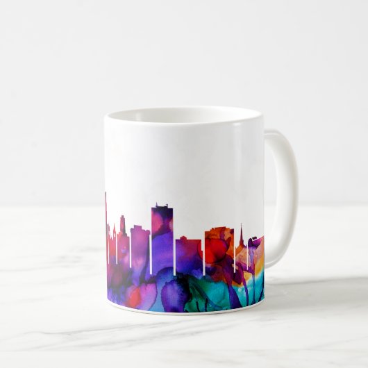 Akron Skyline Kaffeetasse (VorderseiteRechts)