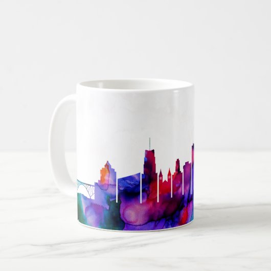 Akron Skyline Kaffeetasse (Vorderseite Links)