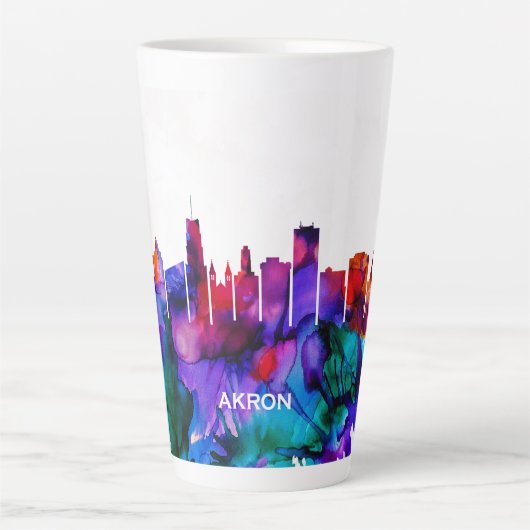 Akron Skyline Milchtasse (Vorderseite)