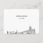 Akron Wedding Traditionelle UAWG Meal Optionen Begleitkarte (Rückseite)