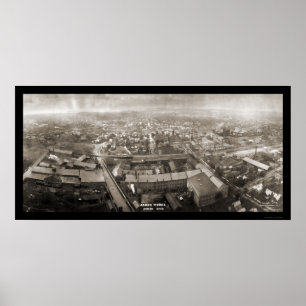 Akron Works Ohio Foto 1907 Poster