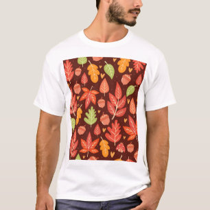Akronen, Herbstblätter, Waldtapeten T-Shirt