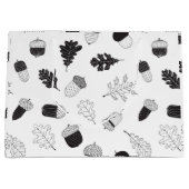 Akronen und Blätter Große Geschenktüte (Vorderseite)