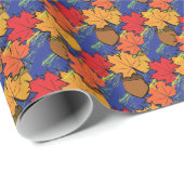 Akronen und Blätter I Geschenkpapier (Rolleneckpunkt)