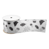 Akronen und Blätter Satinband (Spule)