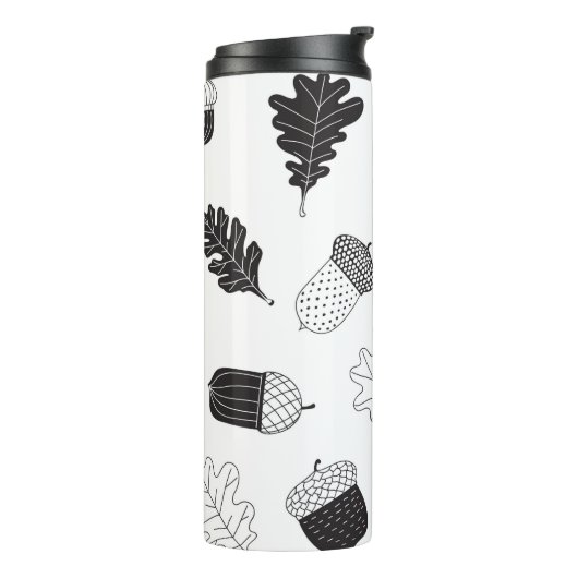 Akronen und Blätter Thermosbecher (Nach links gedreht)