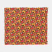 Akronen und Blätter V Fleecedecke (Vorderseite (Horizontal))