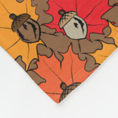 Akronen und Blätter V Fleecedecke (Ecke)