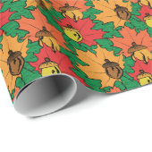 Akronen und Blätter VI Geschenkpapier (Rolleneckpunkt)