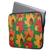 Akronen und Blätter VI Laptopschutzhülle (Vorderseite Links)
