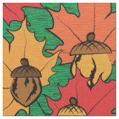 Akronen und Blätter VI Stoff (Nahaufnahme)