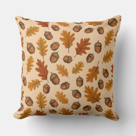 Akronen und Eichenholz-Blätter | Woodland Herbstki Kissen