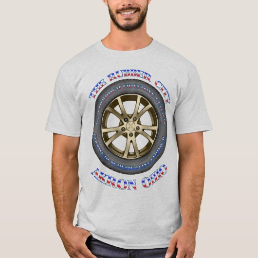 Akrongummistadt-Shirt. T-Shirt (Vorderseite)