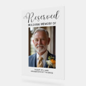 Akronylic Memorial Sign for Wedding Reservierte St Acrylschild (Winkel)