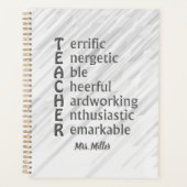 Akronym für Lehrkräfte Name Grau Planer (Vorderseite)