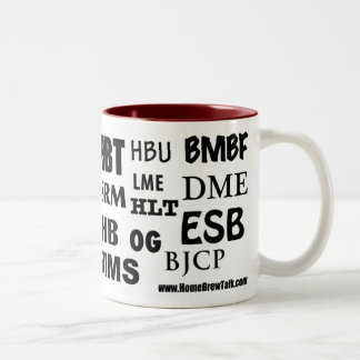 Akronym-Kaffee-Tasse Zweifarbige Tasse