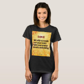 Akronym Liebe T - Shirt der Inspiration (Vorne ganz)