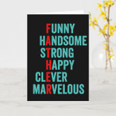 Akronym Vathers Day Card Karte (Gelbe Blume)