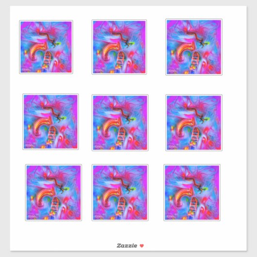 Akrophobie Aufkleber (Blatt)