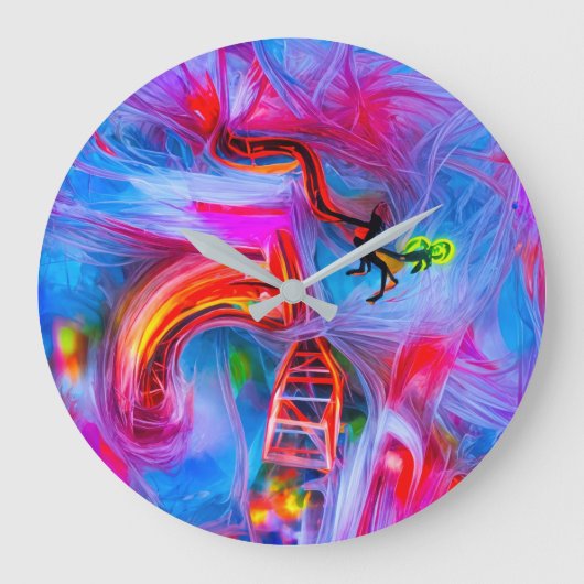 Akrophobie Große Wanduhr (Vorderseite)