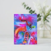 Akrophobie Postkarte (Stehend Vorderseite)