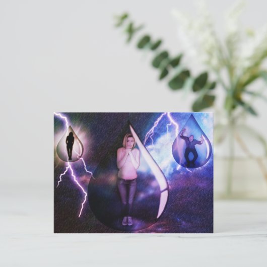 Akrophobie - Postkarte (Stehend Vorderseite)