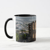 Akropolis Antike Ruinen mit Blick auf Athen Tasse (Links)
