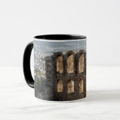 Akropolis Antike Ruinen mit Blick auf Athen Tasse (Vorderseite Links)