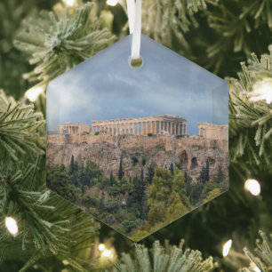 Akropolis, antikes Athen, Griechenland Ornament Aus Glas