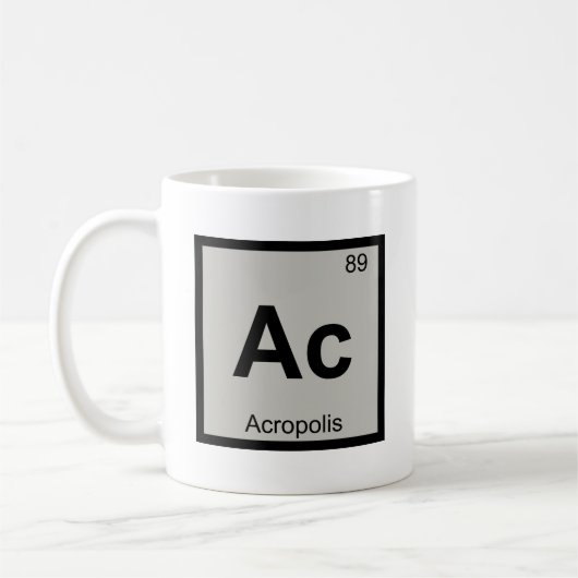 Akropolis Architecture Chemistry Symbol Kaffeetasse (Links)