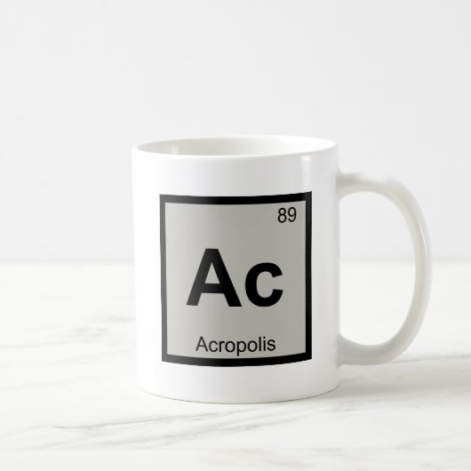 Akropolis Architecture Chemistry Symbol Kaffeetasse (Rechts)