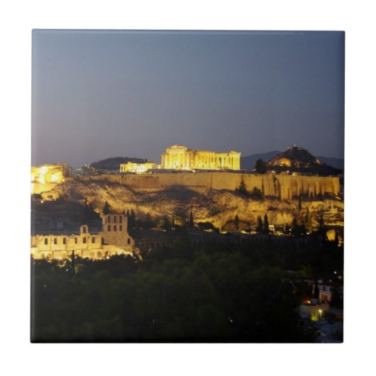 Akropolis - Athen Fliese (Vorderseite)