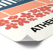 Akropolis Athen Griechenland abstrakte Reisemöglic Poster (Ecke)